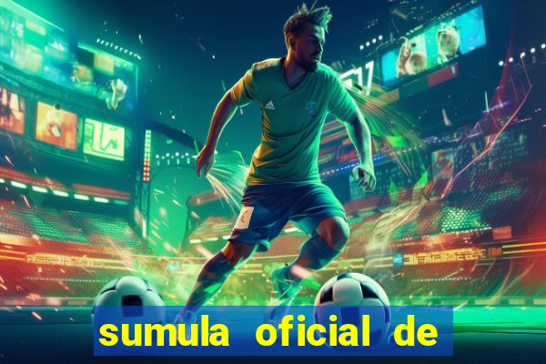 sumula oficial de futebol 7 society excel